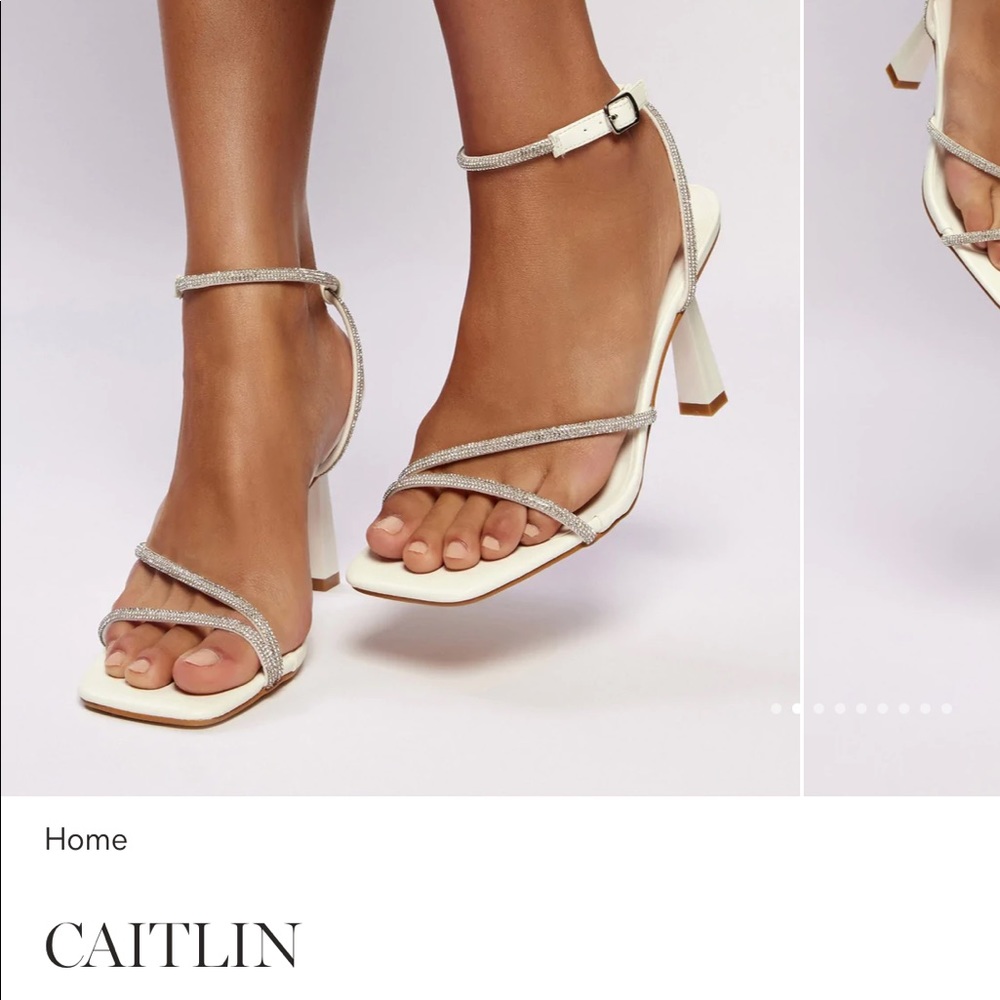 Meshki Caitlin Diamante Rope Heels